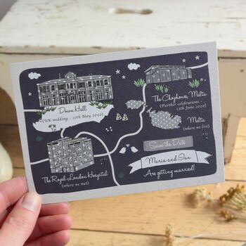 Save The Date Bespoke Illustrated, 3 of 7
