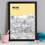 Personalised Milan Print, thumbnail 6 of 9