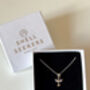 Sterling Silver Tiny Angel Pendant Necklace, thumbnail 3 of 8