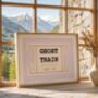 Ghost Train Ticket Halloween Art Print, thumbnail 7 of 8