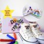 Doodle My Shoe, Customise Your Own Trainers! The UK 'S 1st Doodle And Wash Kids Shoes/ Trainers! Includes Free Stencils, thumbnail 1 of 9