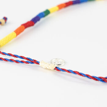 Just Like Us Woven Pride Necklace, 3 of 11