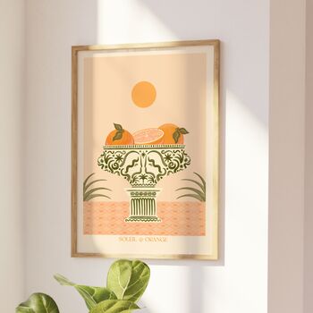 Oranges Wall Art, Fruit Bowl Poster, 2 of 4