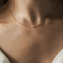 Olivia. White Opal Gold Filled Necklace, thumbnail 1 of 3