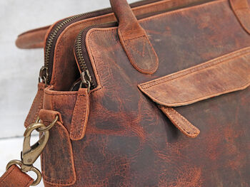 Vintage Style Leather Handbag, 5 of 12