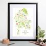 Personalised Staffordshire Map: Add Favourite Places, thumbnail 1 of 3