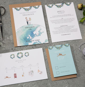 'On Top Of The World' Wedding Stationery Suite, 4 of 6