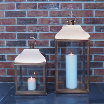 Rose Gold Candle Lantern Two Sizes, 6 of 12