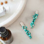 Turquoise Crystal Hair Clip Set Of Two, thumbnail 1 of 5