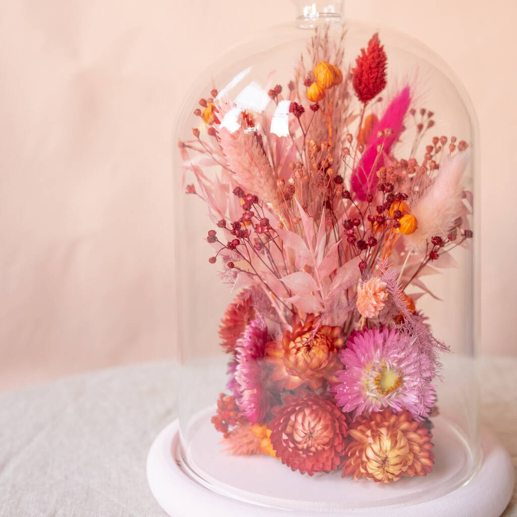 Dried Flower Centrepiece Cloche By for keeps