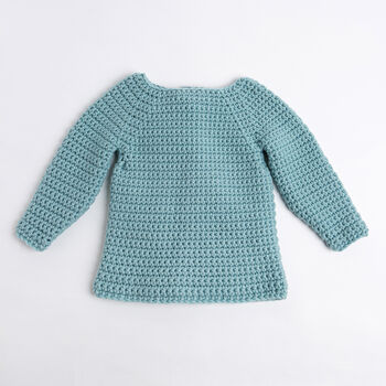 Personalised Baby Cardigan Easy Crochet Kit, 3 of 10