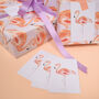 Flamingo Eco Recycled Wrapping Paper Pack, thumbnail 5 of 7
