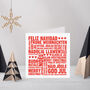 Multi Language Letterpress Christmas Card Or Pack, thumbnail 1 of 2