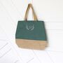 Personalised Canvas And Jute Shopper, thumbnail 4 of 10