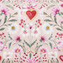 Penelope Floral Heart Pink Cosmetic Pouch, thumbnail 3 of 7