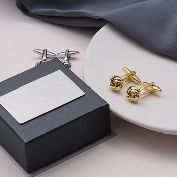 'Tie The Knot' Cufflinks For Men, 4 of 4