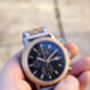 Oslo Engraved Wooden Watch With Stainless Steel For Men, thumbnail 8 of 8