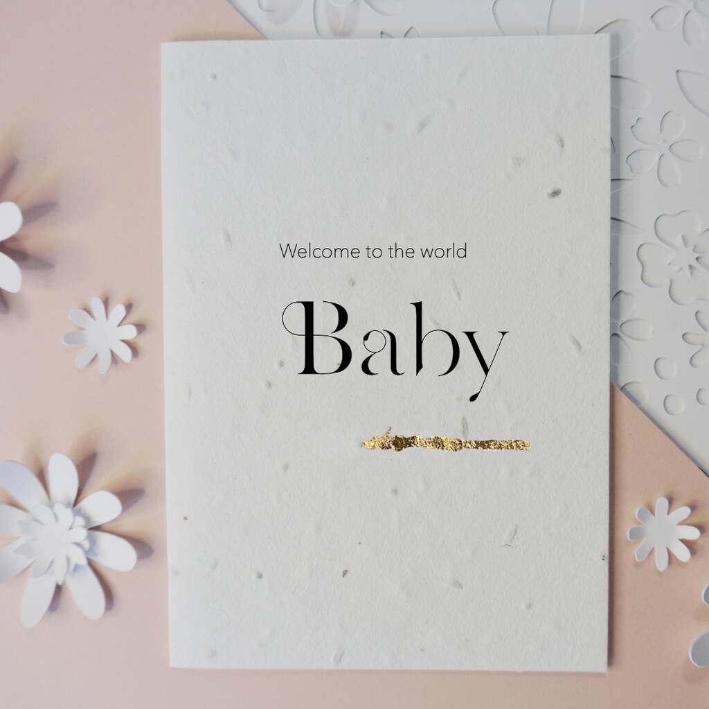 Welcome Baby Seeded Card, 1 of 4