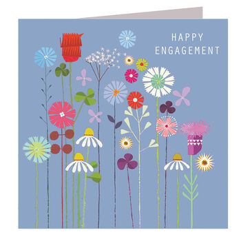 Floral Engaged Congratulations Card, 2 of 5