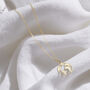 Petite 9ct Gold Globe Travel Charm Necklace, thumbnail 2 of 5