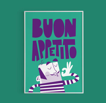 Mr Buon Appetito Kitchen Print, 5 of 7