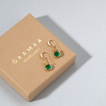 Birthstone Drop Earrings, 3 of 7