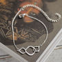 Silver Linked Chain Bracelet, thumbnail 3 of 4
