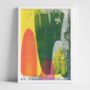 Abstract Riso Print Orange, Green, thumbnail 6 of 7