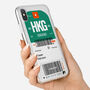 Personalised Hong Kong Ticket Design Clear Phone Case, thumbnail 5 of 5