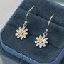 Little Daisy Flower Drop Hook Earrings, thumbnail 1 of 11