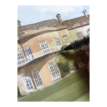 Personalised Wedding Venue Or Church Illustrated Print, 7 of 12