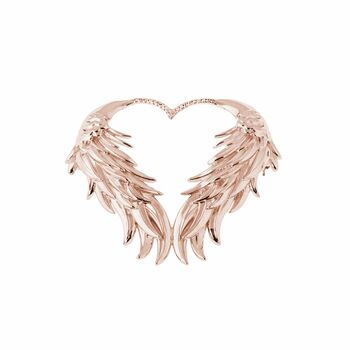 Luckenbooth Heart 18k Rose Gold Plated Brooch, 3 of 5