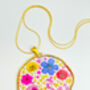 Large Statement Necklace With Colourful Flowers, thumbnail 2 of 12