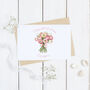 Personalised 50th Birthday Flowers Card, thumbnail 1 of 2