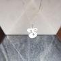 Solid Silver 'Groovy' Letter Charm Necklace, thumbnail 7 of 11