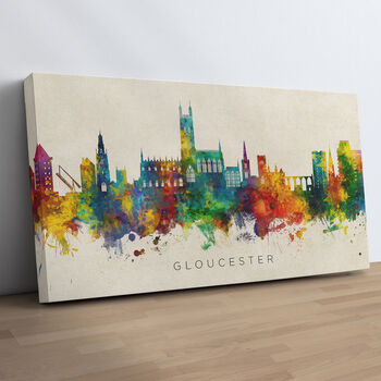 Gloucester Skyline Cityscape Art Print, 10 of 12