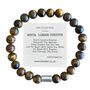 Men's Arsenal Football Fan Tiger's Eye Bracelet Father's Day Gift, thumbnail 1 of 5