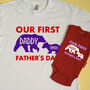 Personalised Our First Father's Day Baby Bear Set, thumbnail 2 of 9