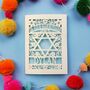 Bar Mitzvah Personalised Laser Cut Card, thumbnail 4 of 8