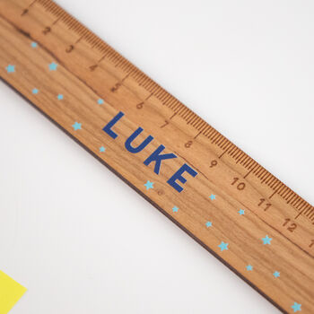 Personalised Star Name Wooden Ruler, 3 of 6