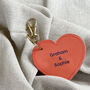 Personalised Couple's Heart Keyring, thumbnail 1 of 2