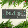 Personalised Family Christmas Slate Hanging Sign, thumbnail 2 of 2