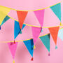 Colourful Fabric Bunting, thumbnail 1 of 2