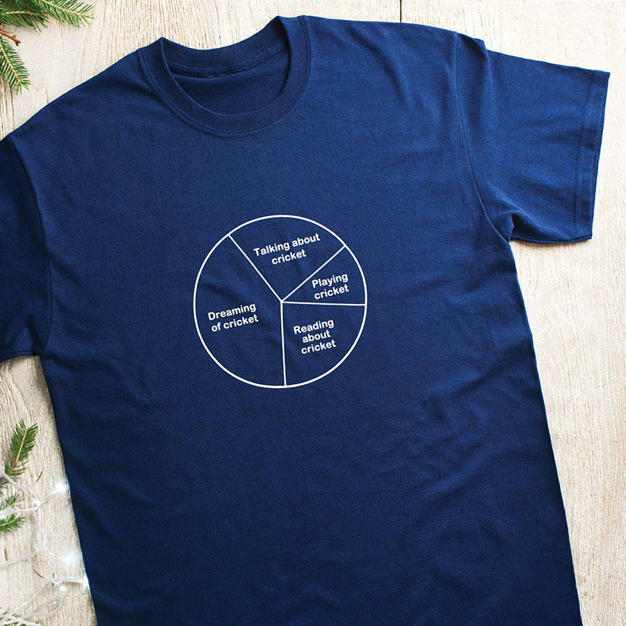 Men's Personalised Pie Chart T Shirt, 1 of 6