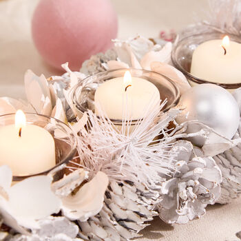 Winter Meadow Candle Holder Centerpiece, 4 of 5