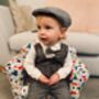 Baby Boys All In One Suit With Waistcoat And Bow Tie, thumbnail 1 of 6