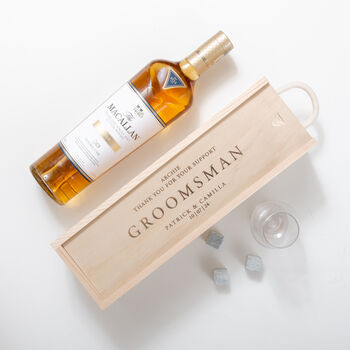 Personalised Groomsman / Best Man Bottle Box, 4 of 7