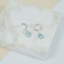 Manhattan Sterling Silver Hoop Earrings, thumbnail 4 of 6
