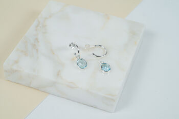 Manhattan Sterling Silver Hoop Earrings, 4 of 6
