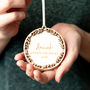 Personalised Christmas Wreath Bauble Decoration, thumbnail 2 of 6